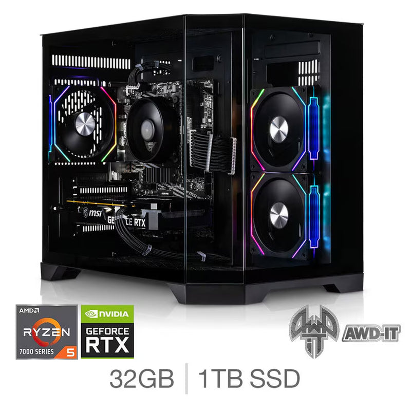 Mars 5 Ti, AMD Ryzen 5, 32GB RAM, 1TB SSD, NVIDIA Geforce RTX 5070 Ti, Gaming Desktop PC