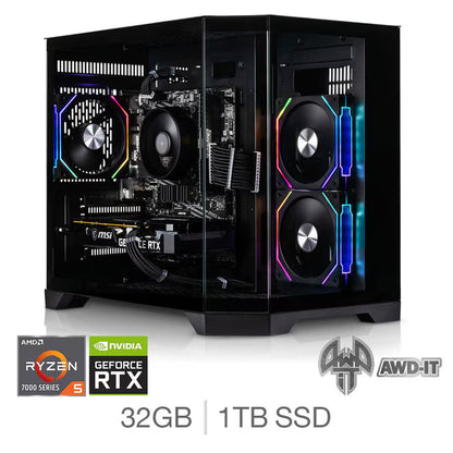 Mars 5 Ti, AMD Ryzen 5, 32GB RAM, 1TB SSD, NVIDIA Geforce RTX 5070 Ti, Gaming Desktop PC
