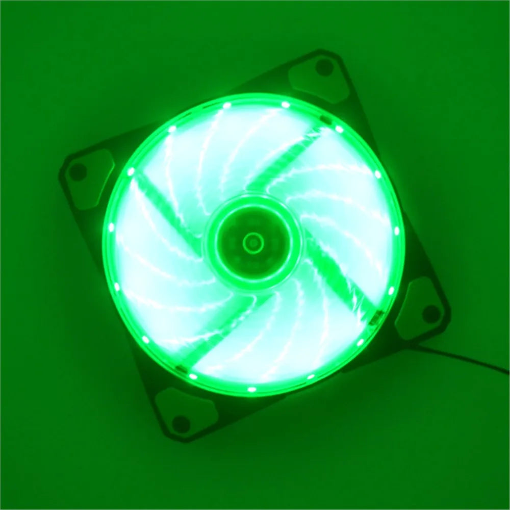 120Mm PC Computer Ultra Silent LED Cooling Fan Radiator, 12CM 120X120X25Mm 12V Computer Fan, 12VDC 3P IDE 4D(2Wire)