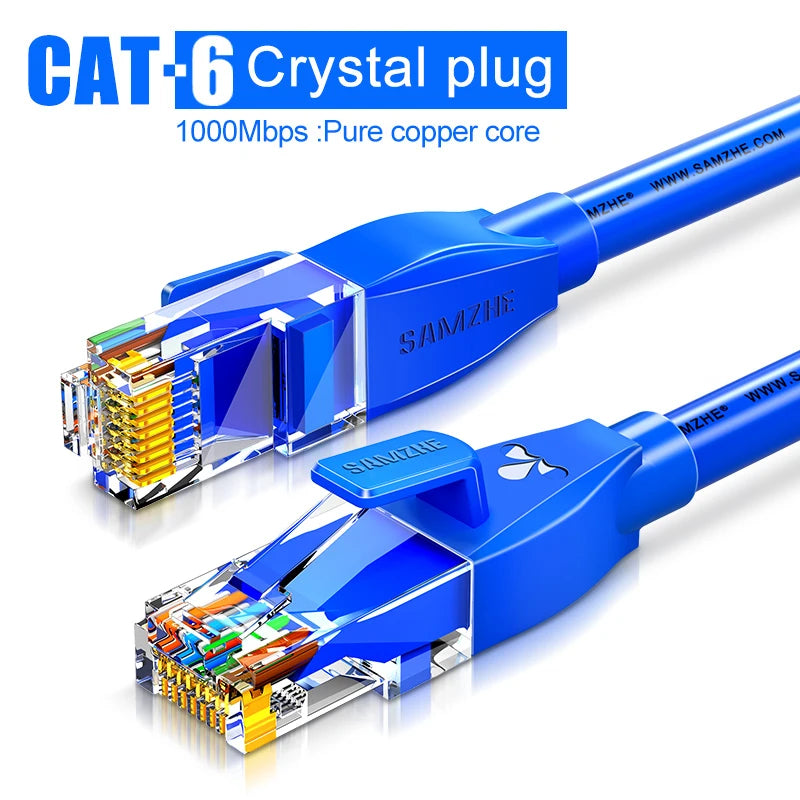 CAT6 round Ethernet Cat 6 Lan Cable RJ45 Network Patch Cord for Laptop Router RJ45 Internet Cable