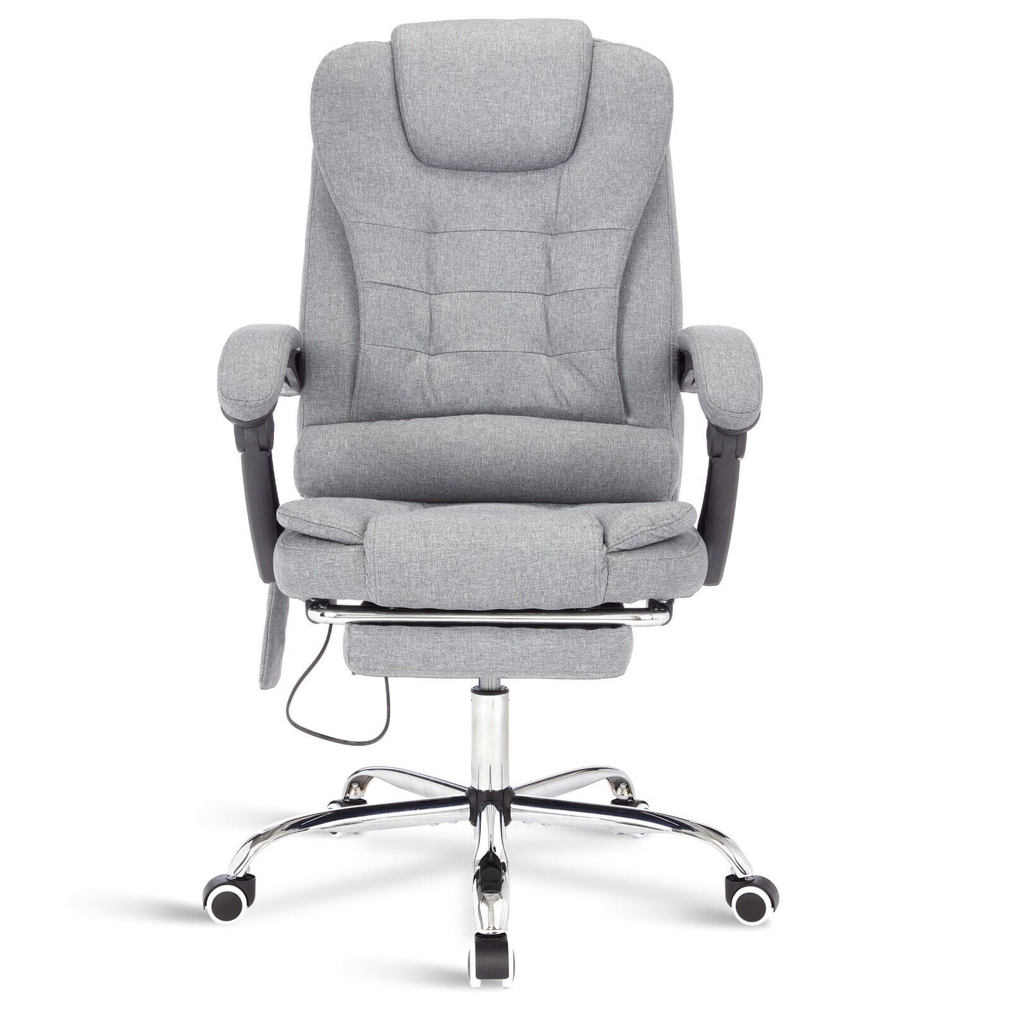 Massage Office Chair Gaming Computer Desk Swivel Recliner Chair Leather Footrest