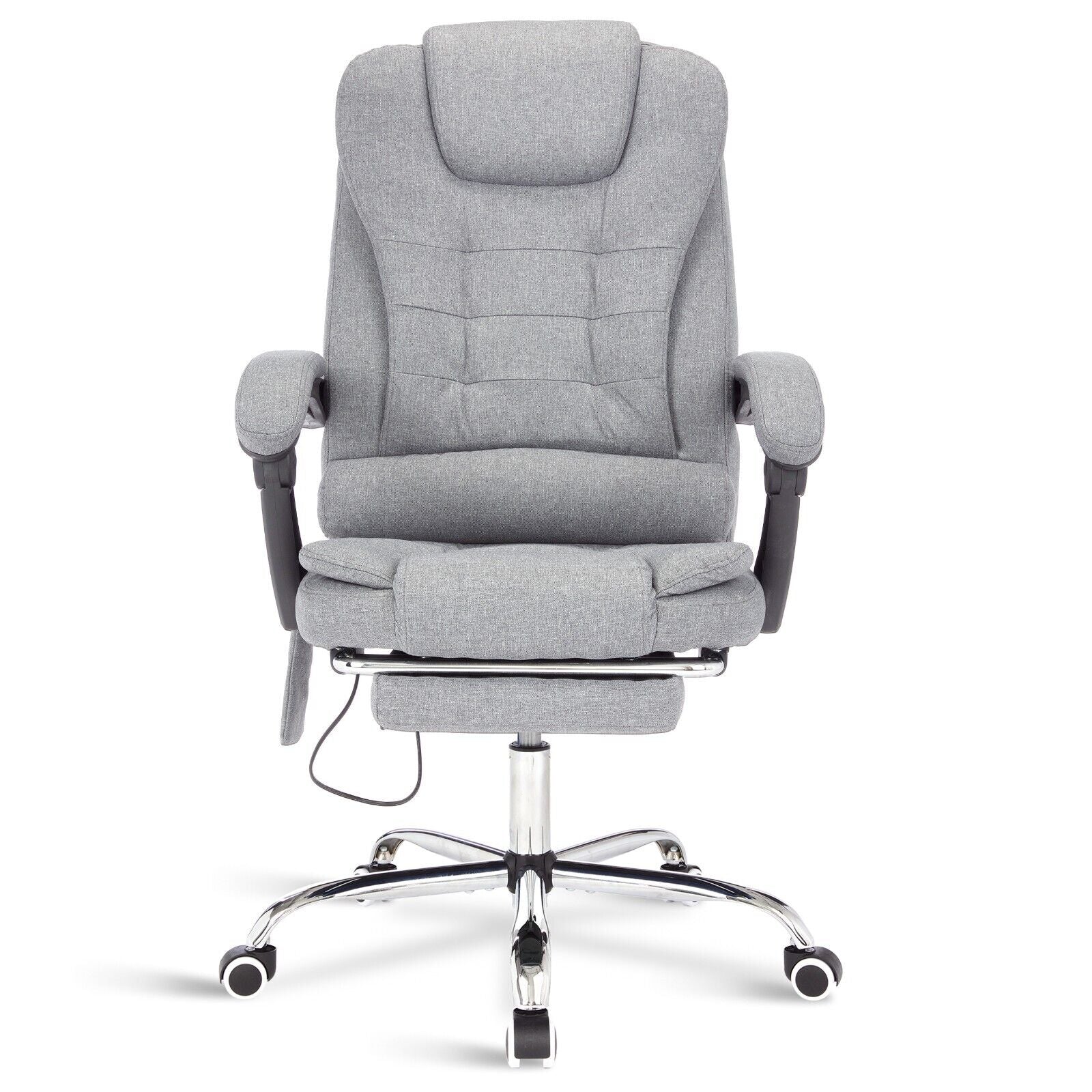 Massage Office Chair Gaming Computer Desk Swivel Recliner Chair Leather Footrest
