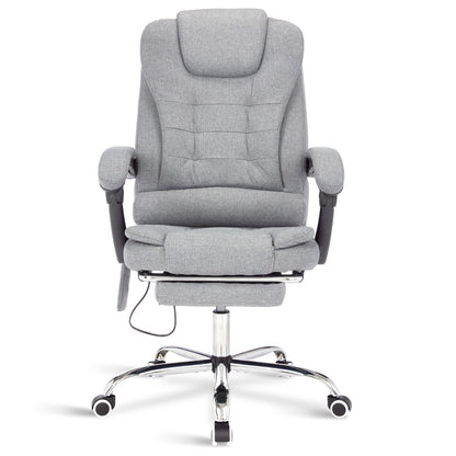 Massage Office Chair Gaming Computer Desk Swivel Recliner Chair Leather Footrest