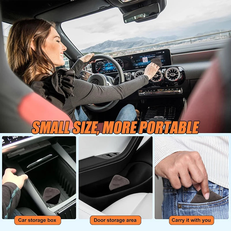 Computer Monitor Cloth Microfiber Screen Cleaner Cloth for Phone Tablet Computer Car Portable round Square for Multi-Media