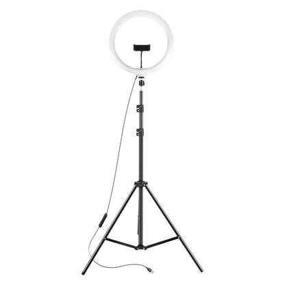 12" 14" Ring Light with Tripod Stand & Phone Holder Selfie Ring Light Live Video