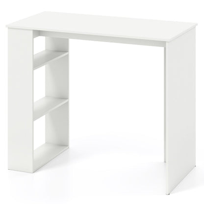 Computer Desk with Bookshelf for Study Living Room