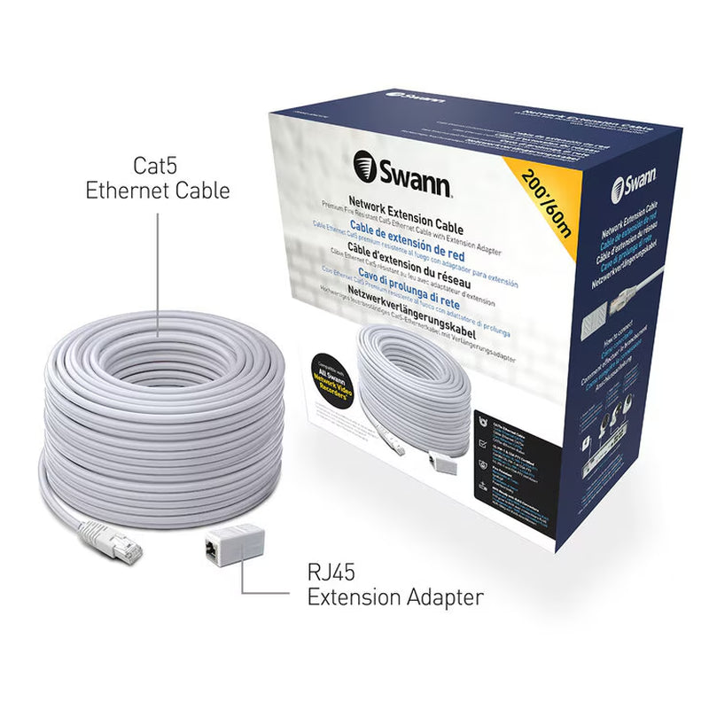60M/200Ft Network Extension Cable, SWNHD-60MCAT5E-GL