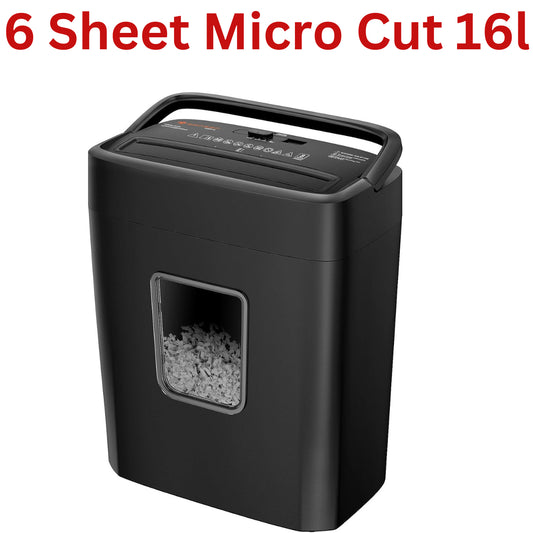 Commercial Paper Shredder Industrial 6/8 Sheet Cross Cut Heavy Duty Home Office