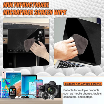 Computer Monitor Cloth Microfiber Screen Cleaner Cloth for Phone Tablet Computer Car Portable round Square for Multi-Media
