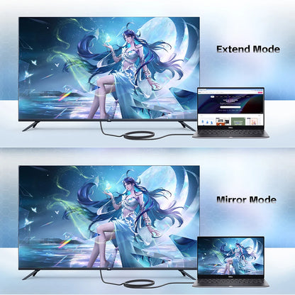 Displayport to HDMI Cable 4K 60Hz/30Hz Short DP to HDMI Cables with Audio 4K Displayport to HDMI 2.0 Cabl Kabel 1.8M/1M/0.5M