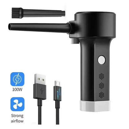 Electric Air Duster Chargeable,Compressed Air Cans Usb,Cordless Air Blower Cleaning Dust,Laptop Cleaner, Computer PC Canned Air