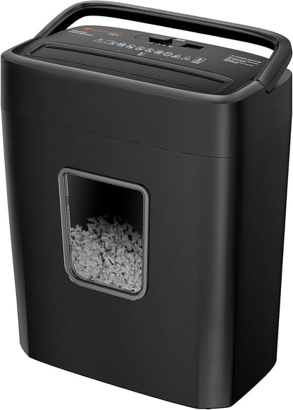 Commercial Paper Shredder Industrial 6/8 Sheet Cross Cut Heavy Duty Home Office