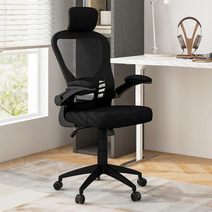 Ergonomic Mesh Office Chair with Adjustable Headrest and Height