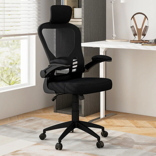Ergonomic Mesh Office Chair with Adjustable Headrest and Height