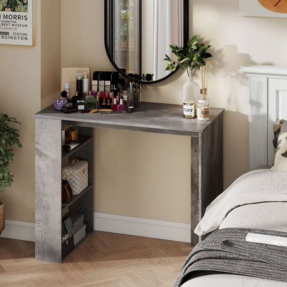 Computer Desk with Bookshelf for Study Living Room