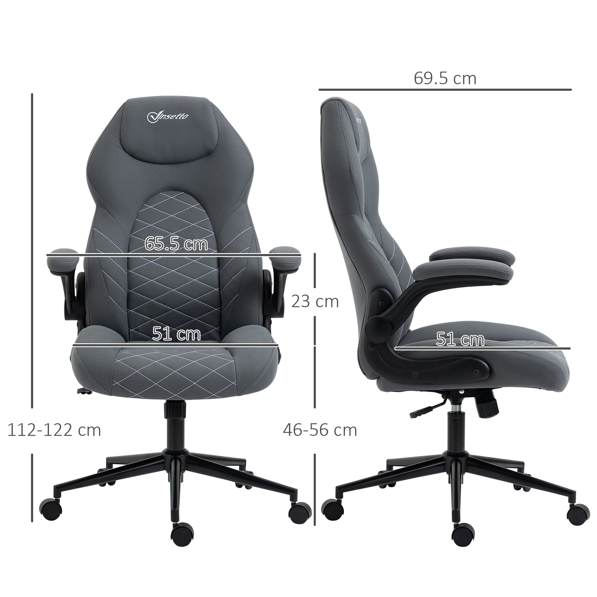 Home Office Chair Computer Chair with Adjustable Height Swivel Seat