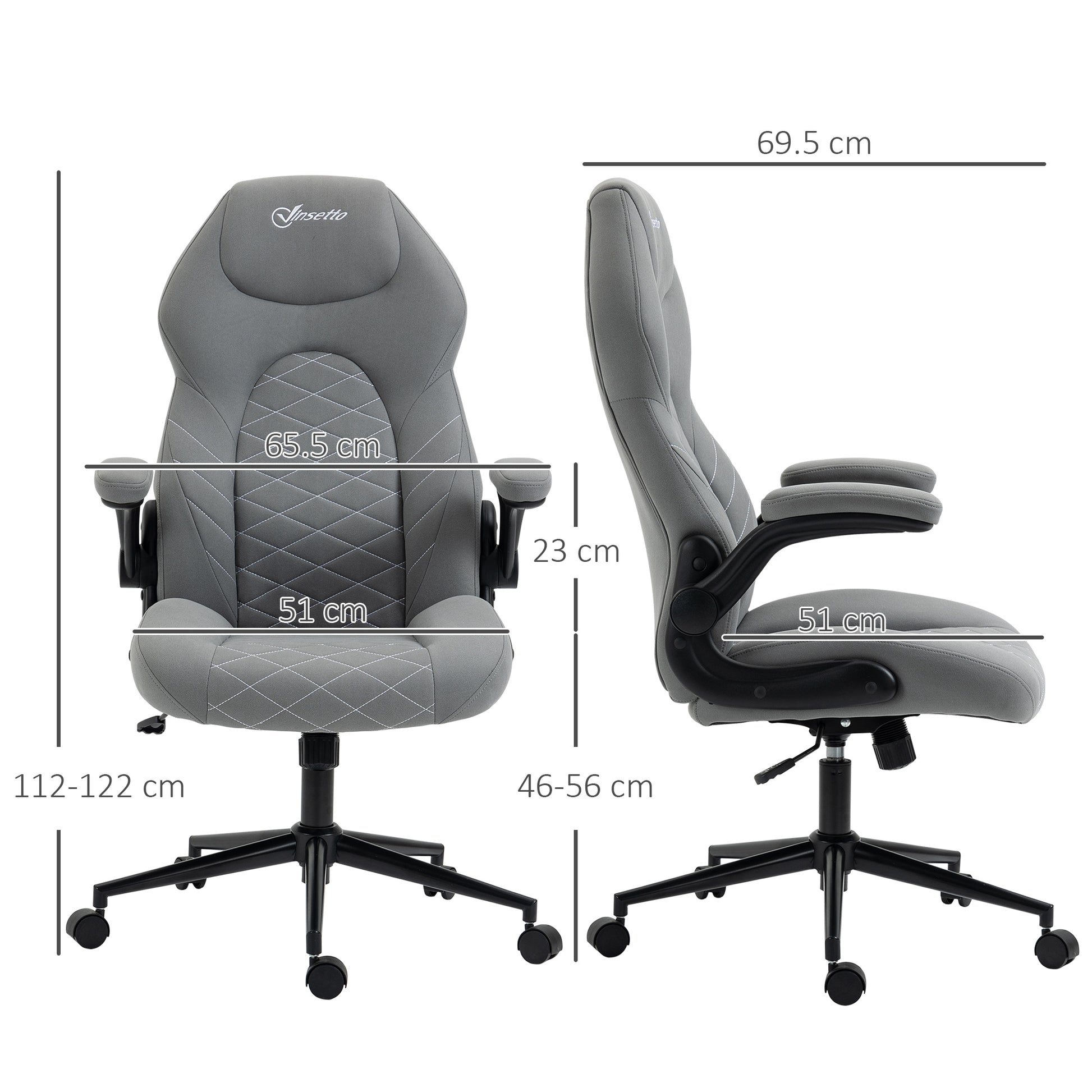 Home Office Chair Computer Chair with Adjustable Height Swivel Seat