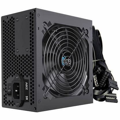Black 650W PSU Power Supply Computer Desktop PC ATX 12CM Fan PCI-E SATA UK