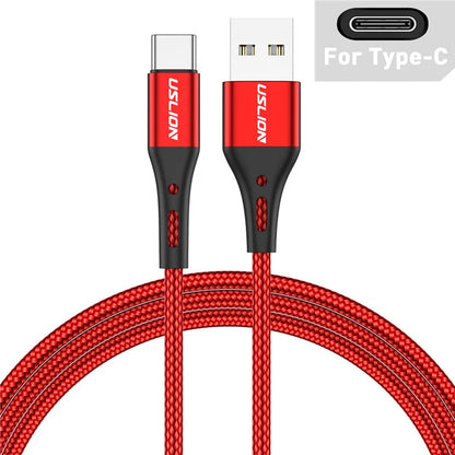3A USB Type C Cable Wire for Samsung S10 S20 Xiaomi Mi 11 Mobile Phone Fast Charging USB C Cable Type-C Charger USB Cables