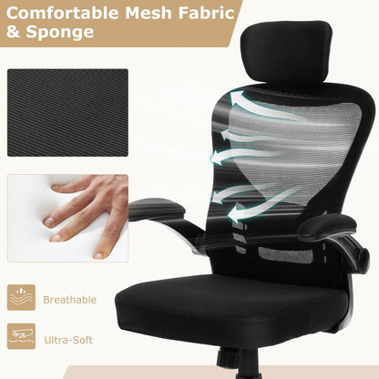 Ergonomic Mesh Office Chair with Adjustable Headrest and Height
