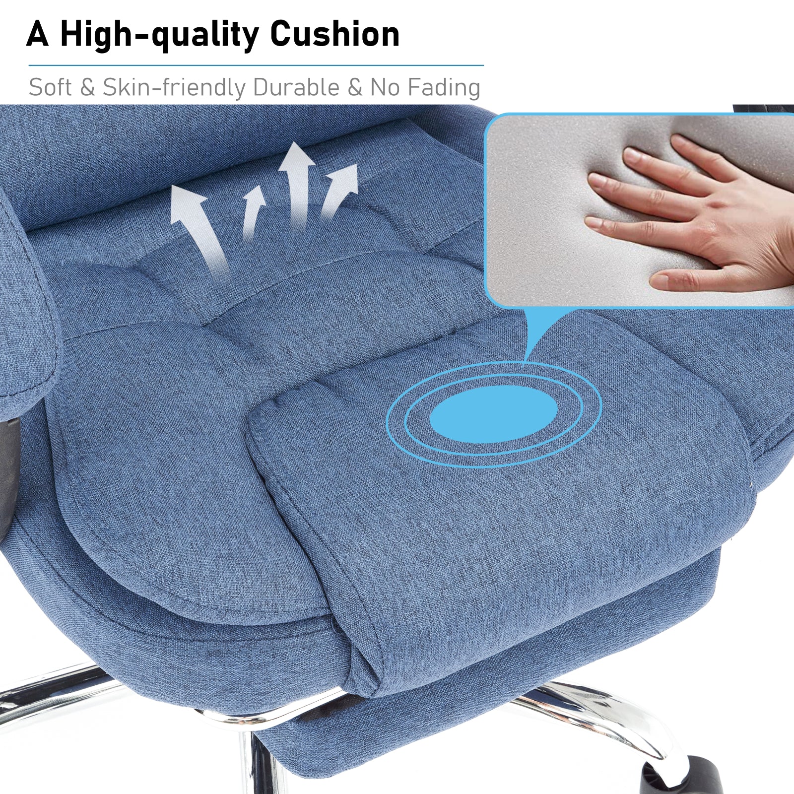 Massage Office Chair Gaming Computer Desk Swivel Recliner Chair Leather Footrest