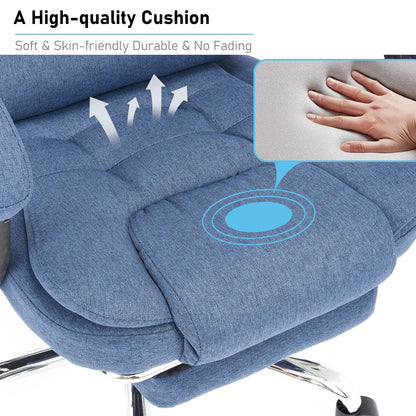 Massage Office Chair Gaming Computer Desk Swivel Recliner Chair Leather Footrest