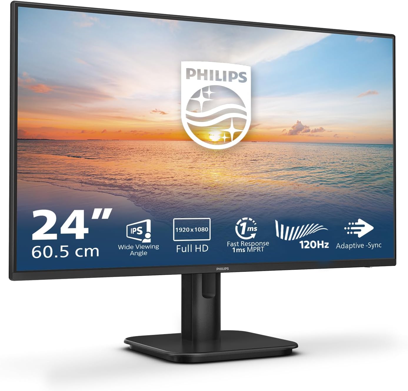 24E1N1100A - 24 Inch FHD Monitor, 100Hz, IPS, 1Ms, Speakers, Lowblue Mode, Flickerfree, (1920 X 1080, 250 Cd/M², VGA/HDMI 1.4)