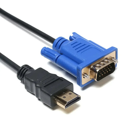 1-5M Hot Digital Video Connector Male to Male Hd-Compatible to VGA Converter AV Adapter Cord Display Output for PC HDTV