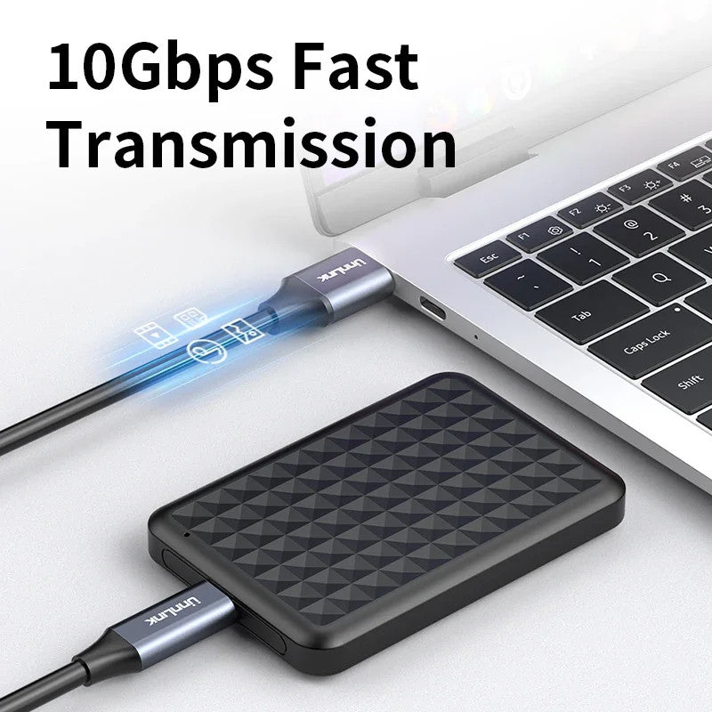 USB 3.2 10Gbps Type C Cable USB a to Type-C Data Transfer USB C SSD Hard