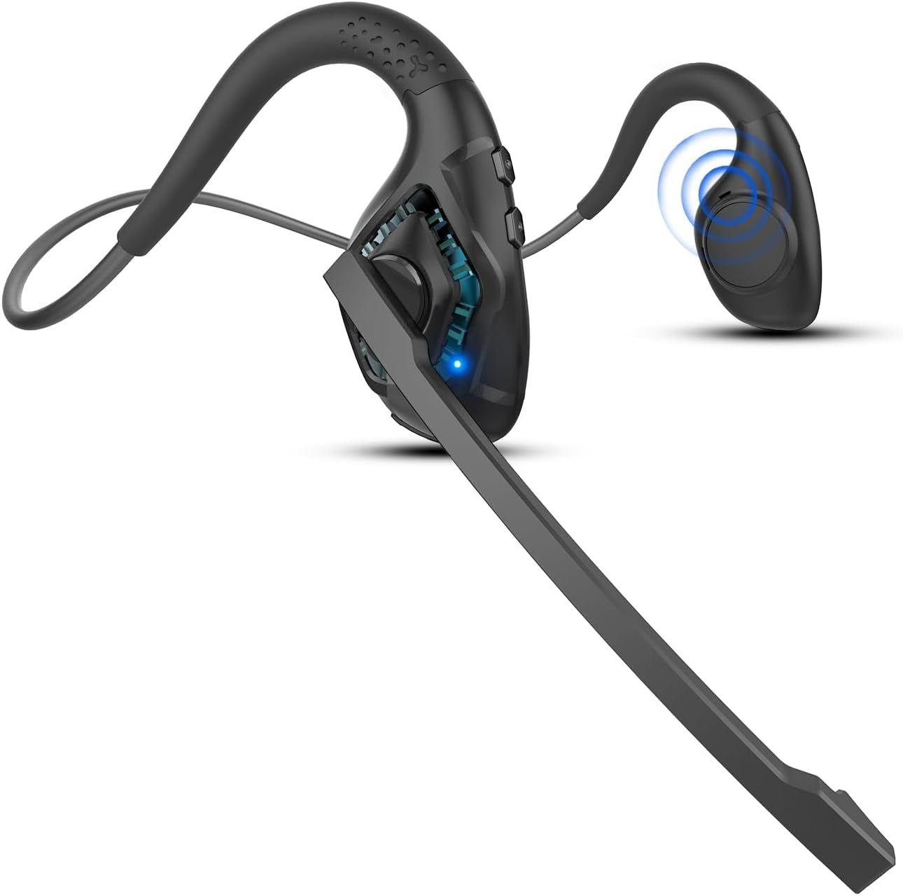 Idigmall Bluetooth 5.3 Headset with Microphone, Open Ear Headphones W/Noise Canc