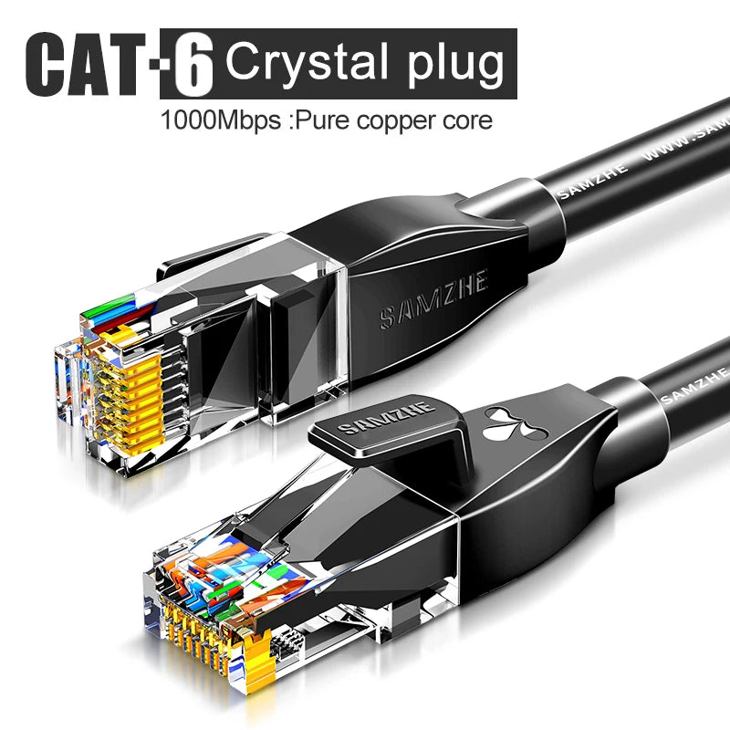 CAT6 round Ethernet Cat 6 Lan Cable RJ45 Network Patch Cord for Laptop Router RJ45 Internet Cable