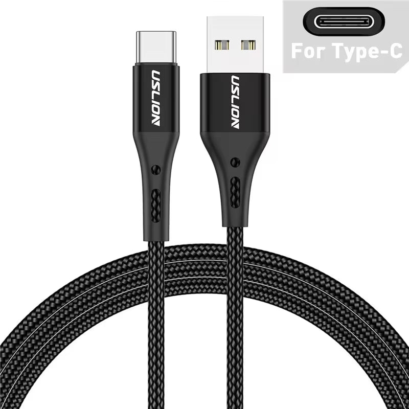 3A USB Type C Cable Wire for Samsung S10 S20 Xiaomi Mi 11 Mobile Phone Fast Charging USB C Cable Type-C Charger USB Cables