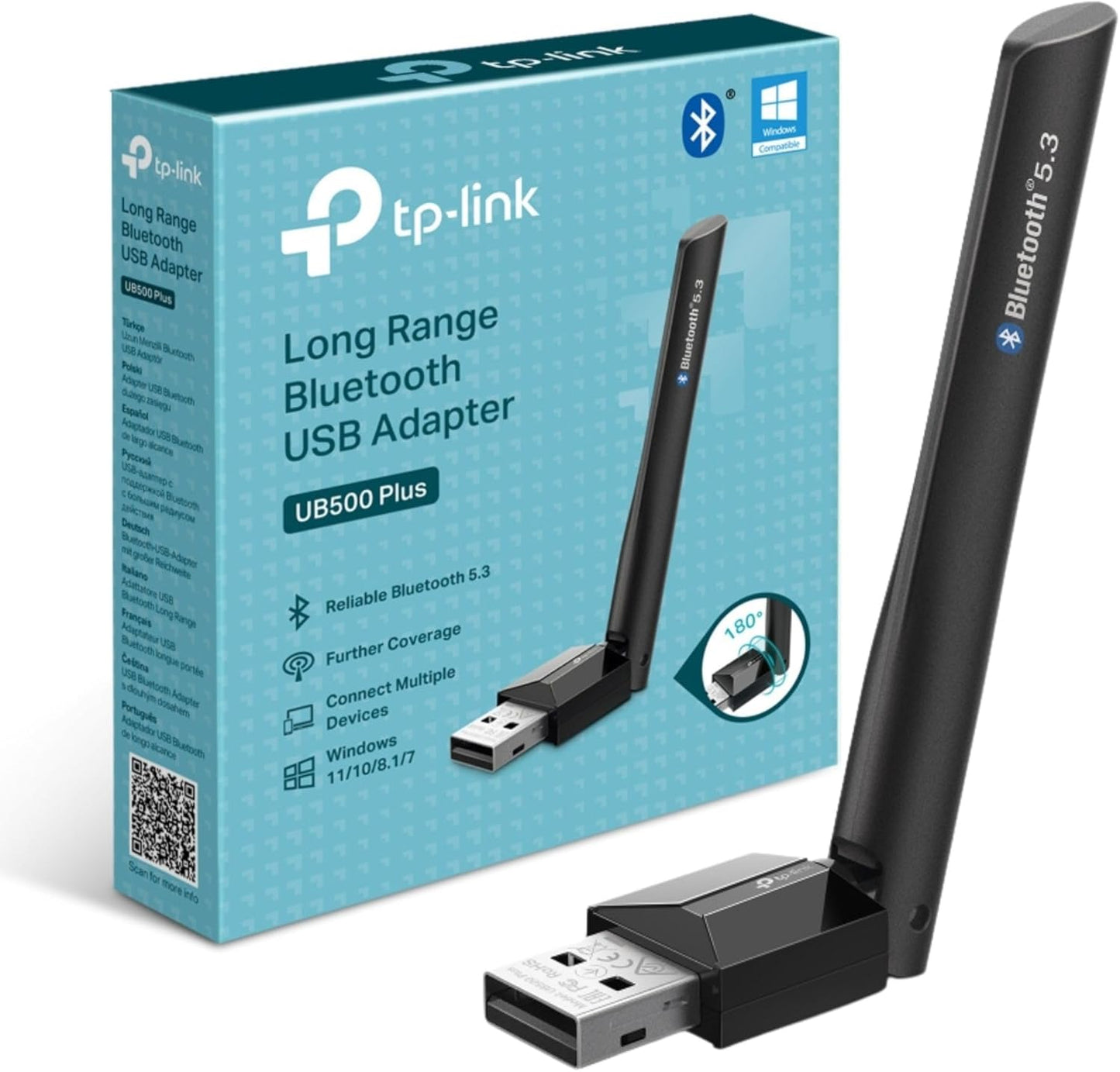 Tp-Link UB500 plus Long Range USB Bluetooth Adapter PC, Wireless Connectivity, A