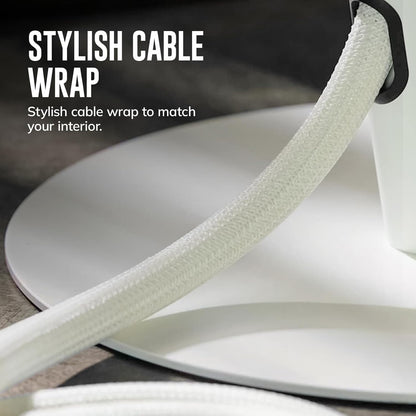 10Ft-1/2Inch Cable Tidy Sleeves Wire Covers for Computer, TV, Home, Office