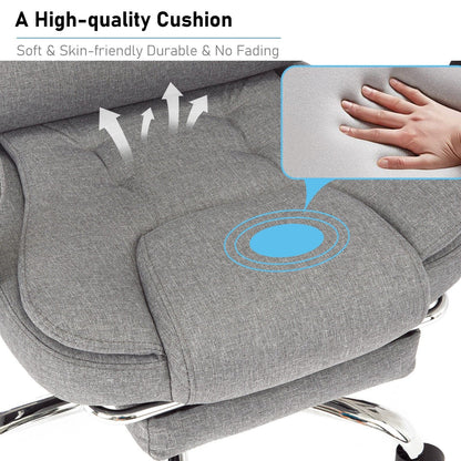 Massage Office Chair Gaming Computer Desk Swivel Recliner Chair Leather Footrest