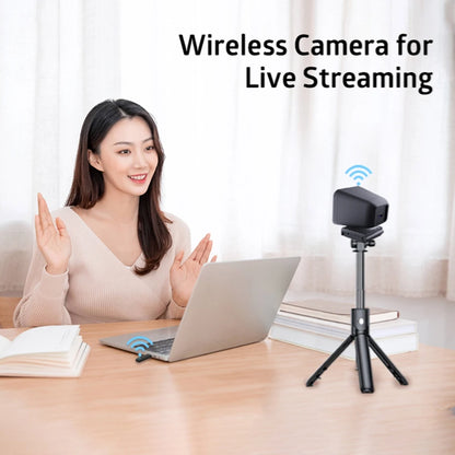 Wireless Webcam 1080P PC Camera, with Microphone, 2.4Ghz Wireless Web Camera for Tiktok/Yotube Streaming Video Calling