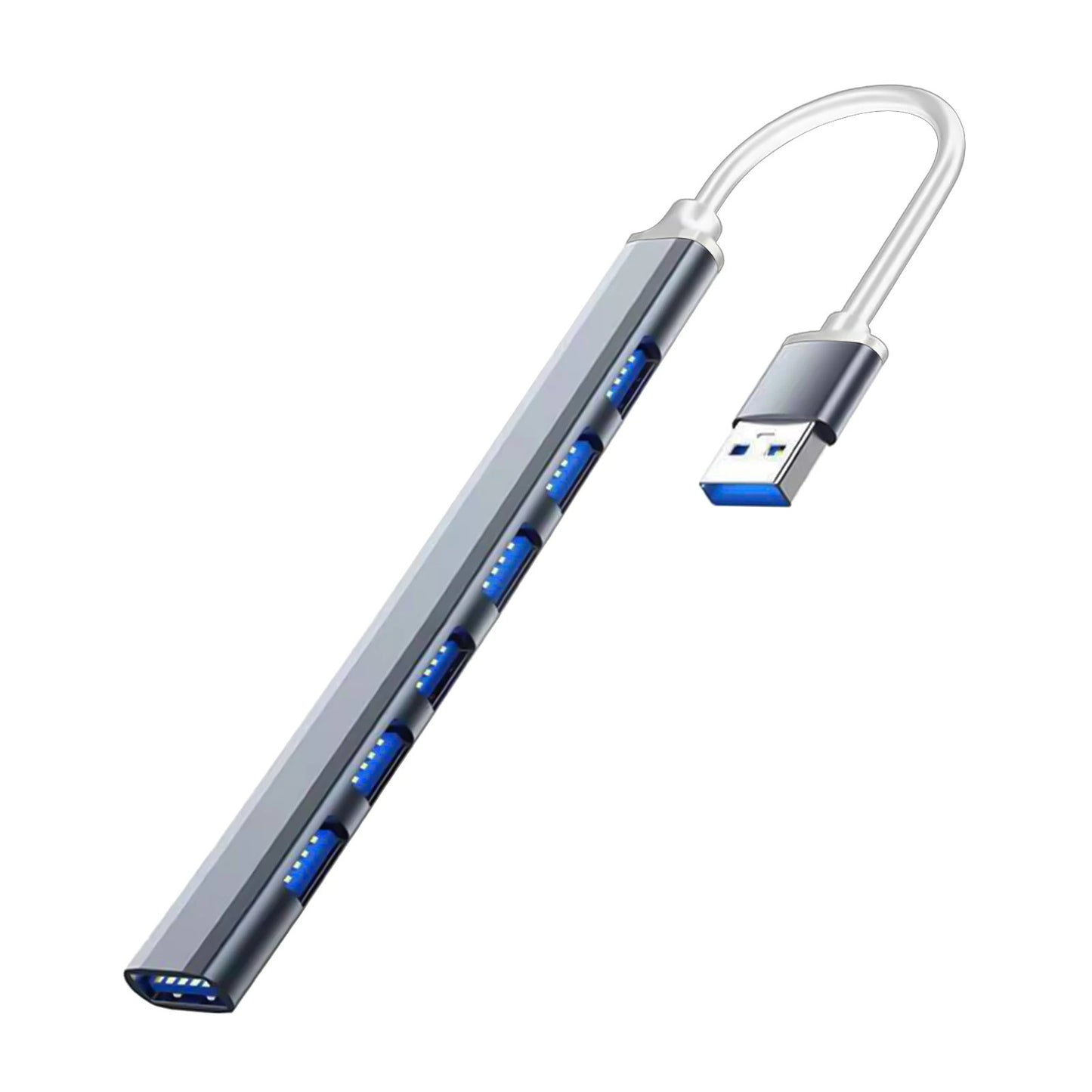 7 Ports USB HUB USB C USB 3.0 HUB 7-In-1 Type C Multi-Port USB Splitter OTG Adap