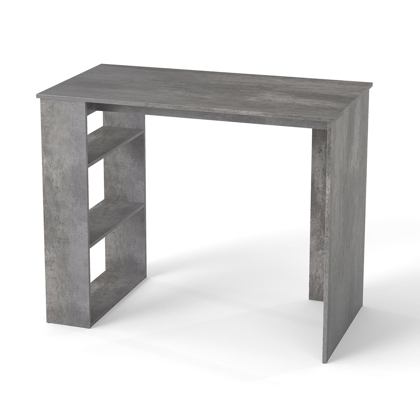 Computer Desk with Bookshelf for Study Living Room