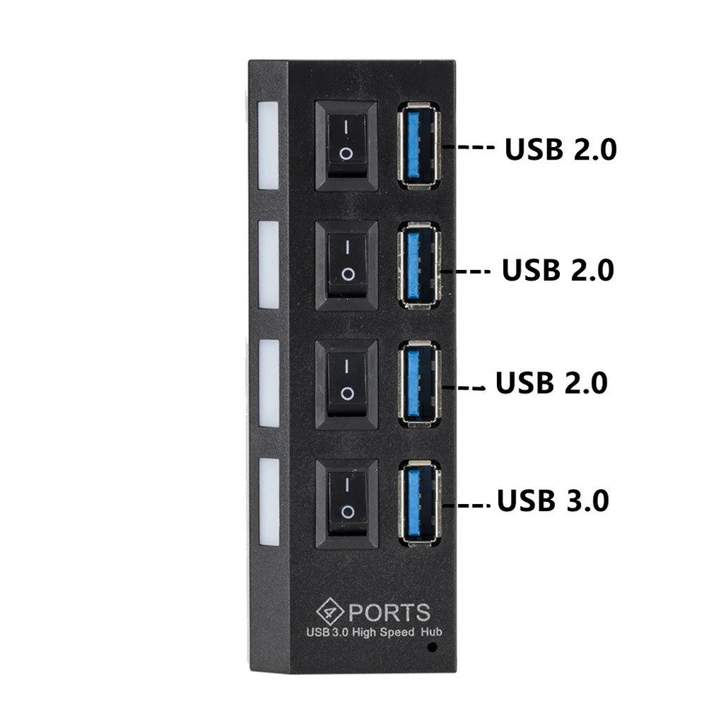 USB 3.0 Hub USB HUB Splitter Multi USB 3.0 Hub Multiple 4/7 Port Hub Splitter Wi