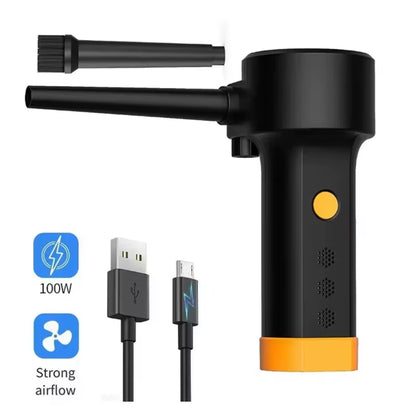 Electric Air Duster Chargeable,Compressed Air Cans Usb,Cordless Air Blower Cleaning Dust,Laptop Cleaner, Computer PC Canned Air
