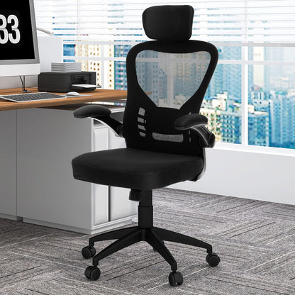 Ergonomic Mesh Office Chair with Adjustable Headrest and Height