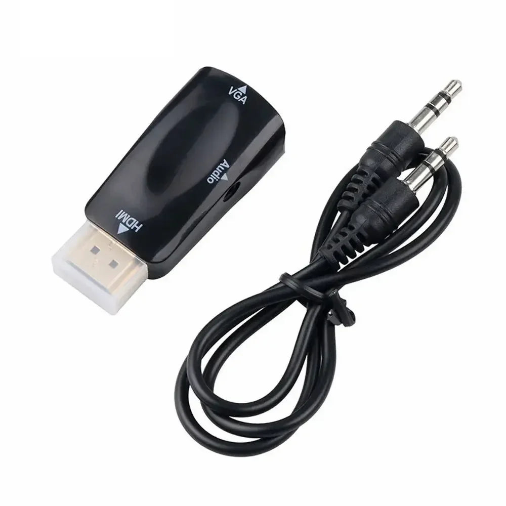 1-5M Hot Digital Video Connector Male to Male Hd-Compatible to VGA Converter AV Adapter Cord Display Output for PC HDTV
