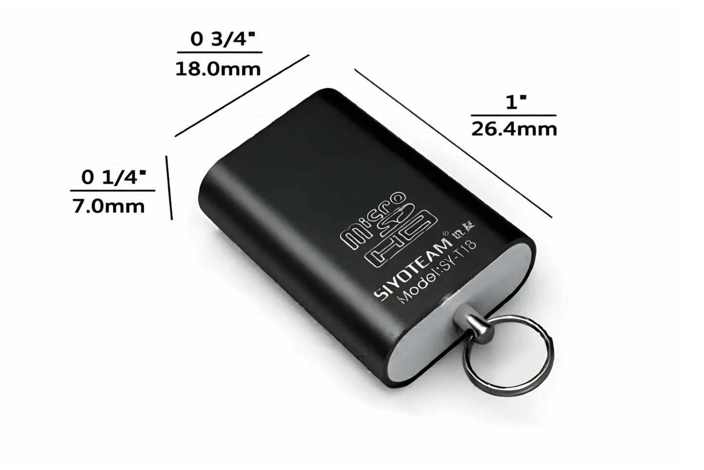 MICRO SD Memory Card Reader Black SDXC TF Mini USB 2.0 Super High Speed Adapter