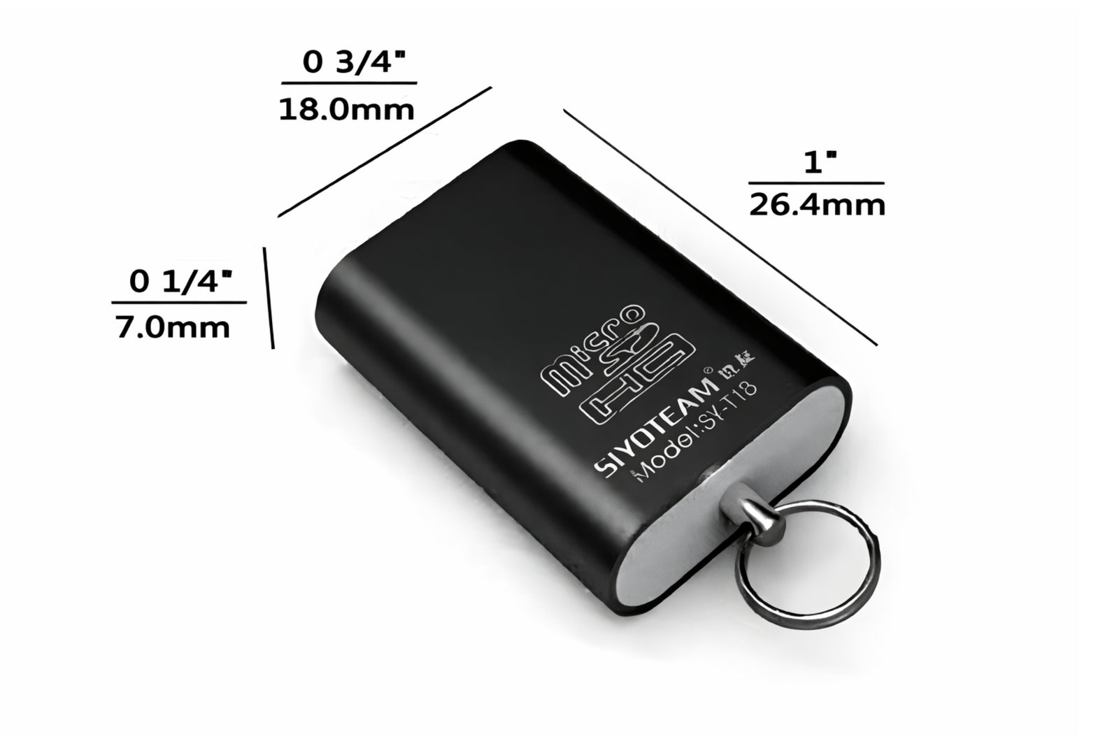 MICRO SD Memory Card Reader Black SDXC TF Mini USB 2.0 Super High Speed Adapter