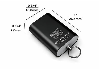 MICRO SD Memory Card Reader Black SDXC TF Mini USB 2.0 Super High Speed Adapter