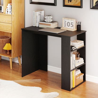 Computer Desk with Bookshelf for Study Living Room