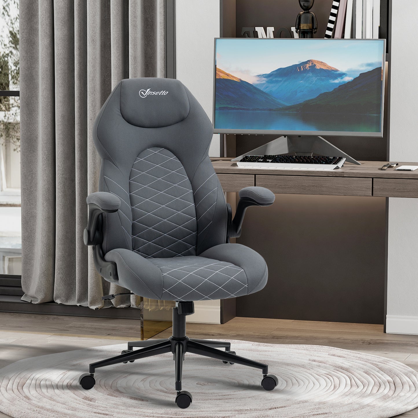 Home Office Chair Computer Chair with Adjustable Height Swivel Seat