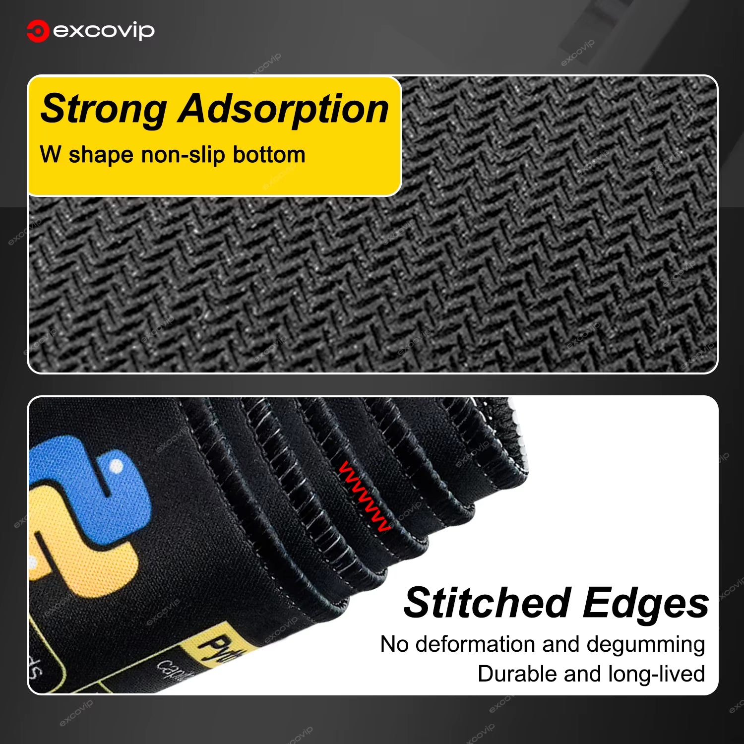 Python Programing Mouse Pad Large Shortcuts Cheat Sheet Keyboard Mousepad Stitched Edge Non-Slip Base Desk Mat for Engineer