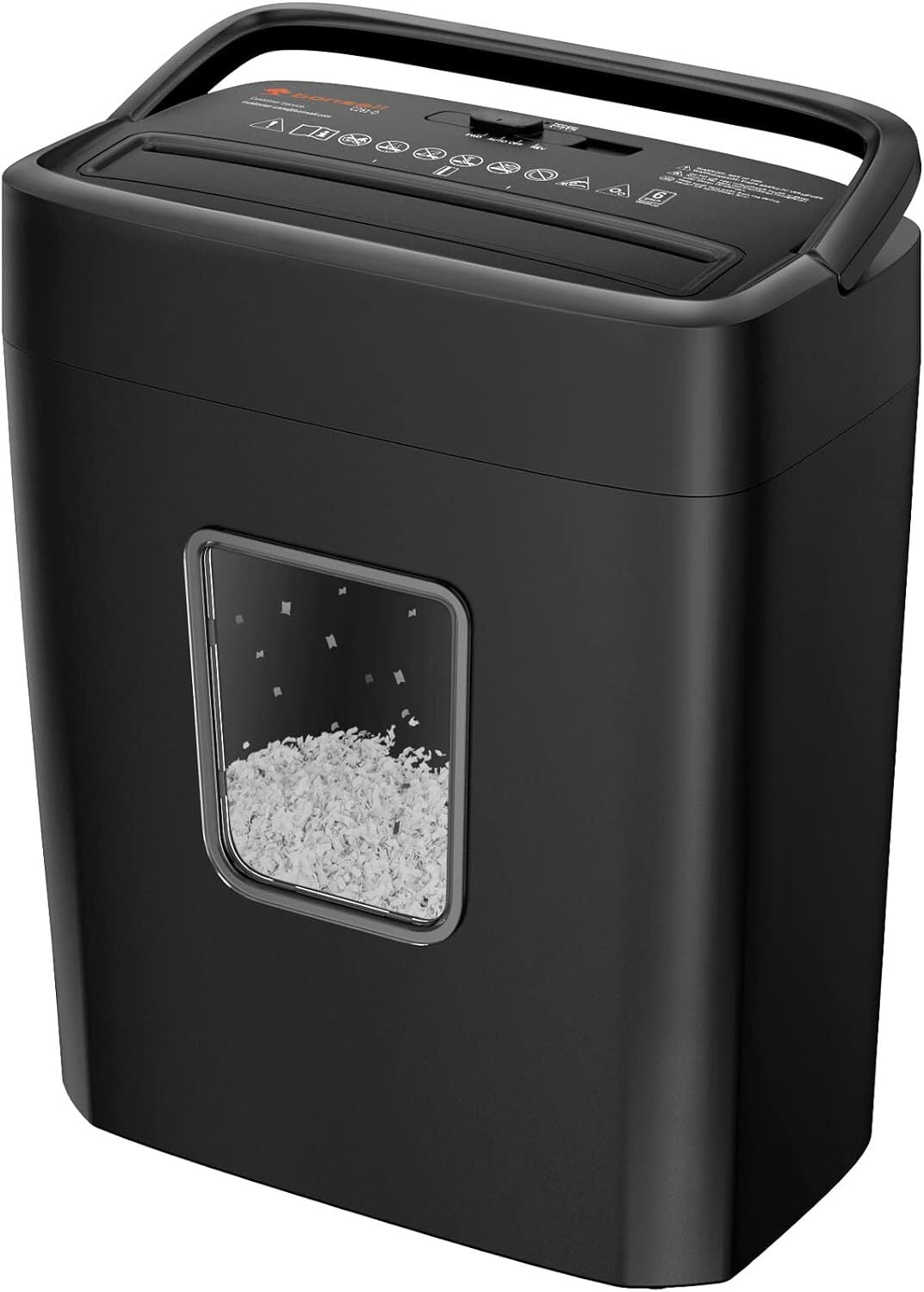 Commercial Paper Shredder Industrial 6/8 Sheet Cross Cut Heavy Duty Home Office