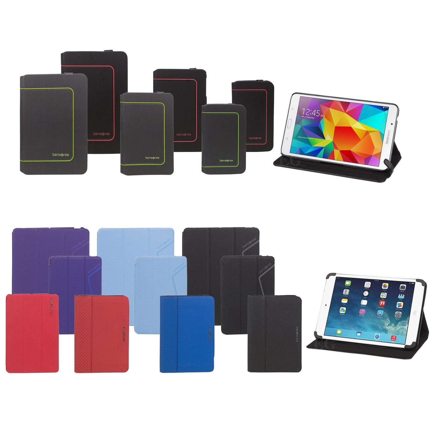 Samsonite Ipad or Samsung Tablet Cases Protective Cover Magnetic Leather Smart